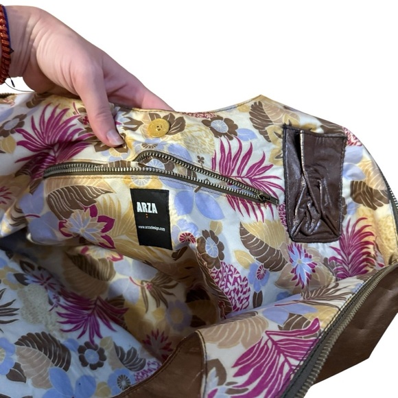 ARZA Design Bag Diamond Shoulder in Copper Leather - Picture 3 of 6